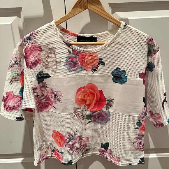 Minkpink Floral Crop Top - Picture 3 of 5